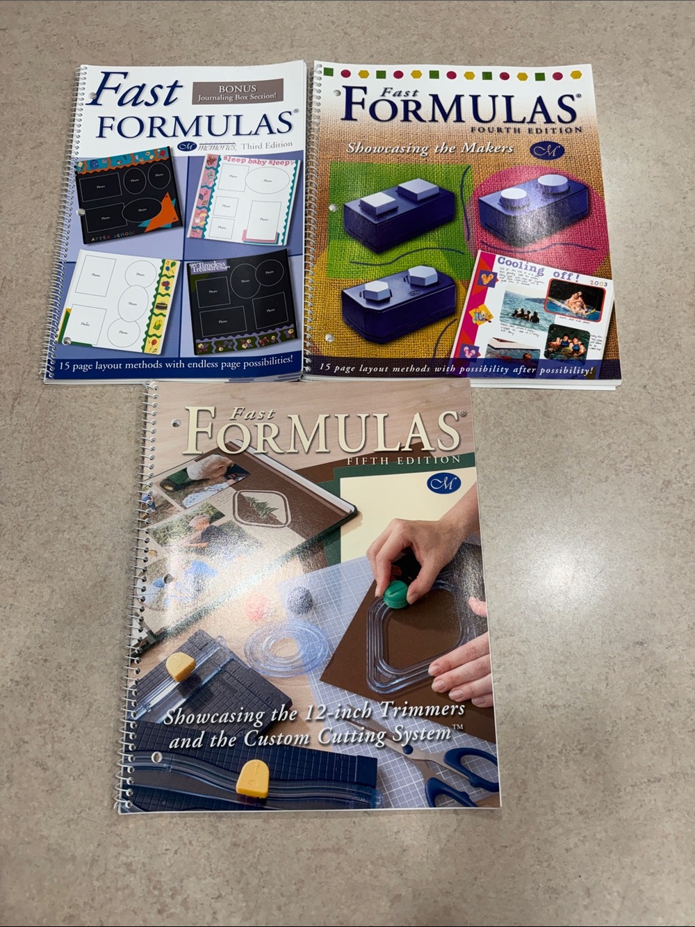 Creative Memories Fast Formula Books 3rd, 4th & 5th Editions